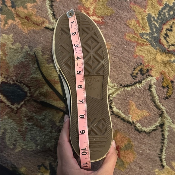 Converse All Star Black and White Platform Sneakers - Picture 9 of 10